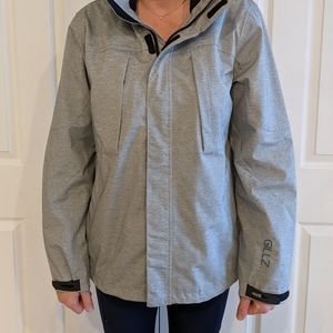 Gillz Grey Men's Rain Jacket Size Large